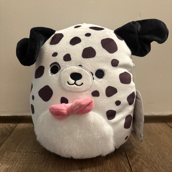squishmallow dustin - dalmatian with bowtie 8 inch - Picture 1 of 1